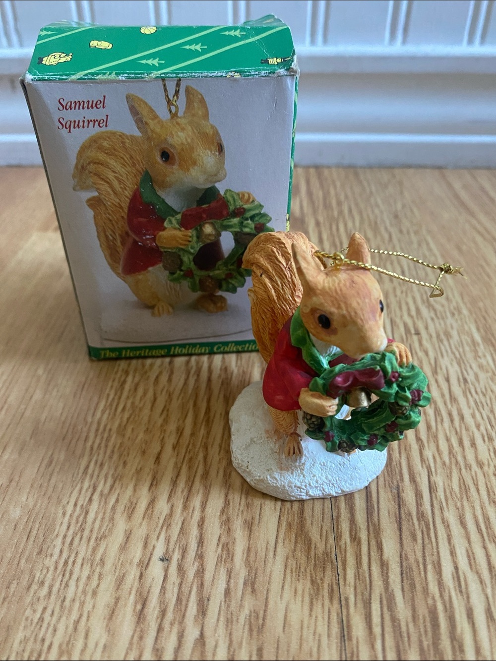 Heritage Holiday Collection 1993 Hand painted Samuel Squirrel